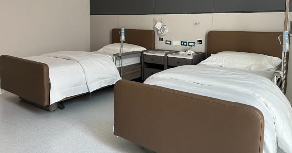 Pflegebetten von wissner-bosserhoff im Kaohsiung Medical Center in Taiwan