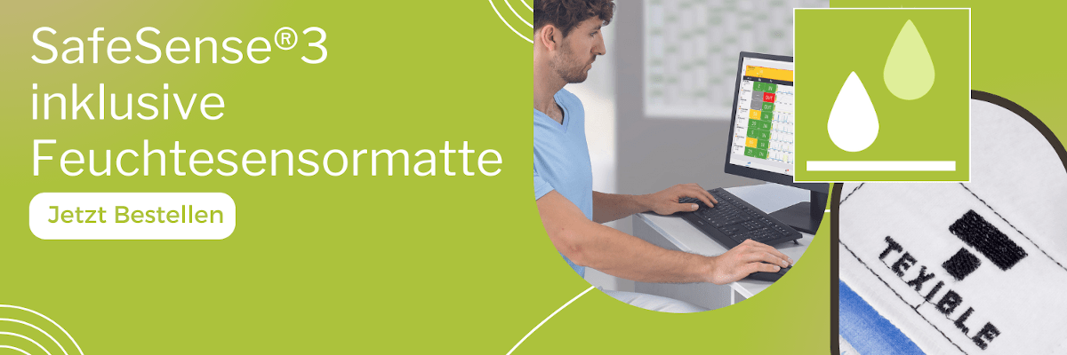 SafeSense®3 Spezialangebot: Der innovative digitale Pflegeassistent inkl. Feuchtesensor zum Sonderpreis!