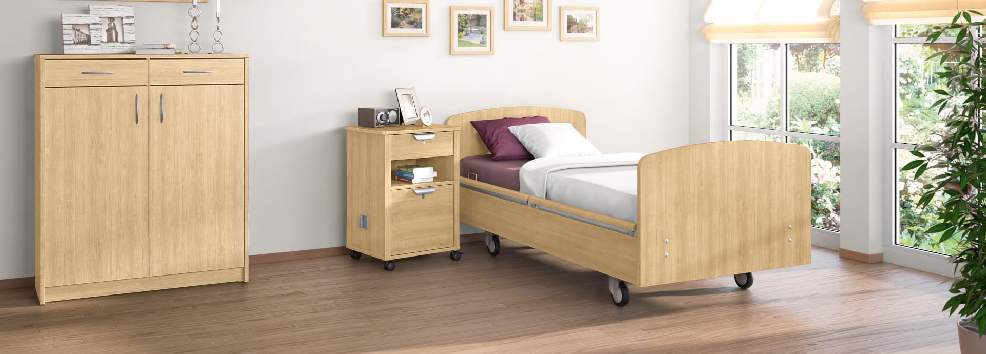 wissner-bosserhoff steht für hochwertige Pflegebetten für Altenheime, stationäre und teilstationäre Pflegeheime, Krankenhäuser und Kliniken.