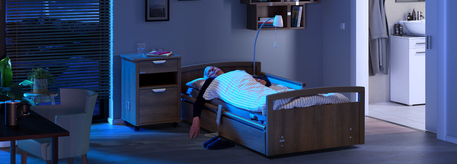 The sentida sc premium nursing home beds from wissner-bosserhoff