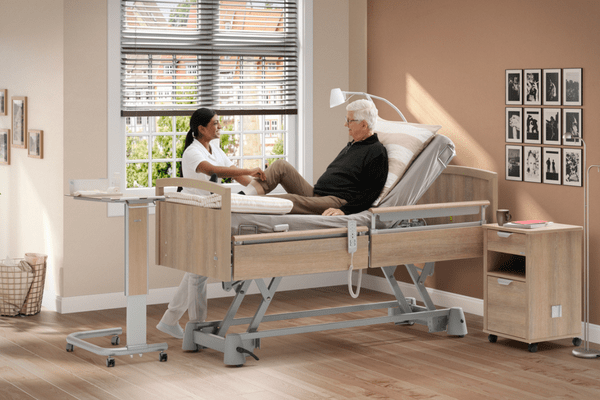 Sentida SC profiling care bed with versatility and adaptions to meet all care needs